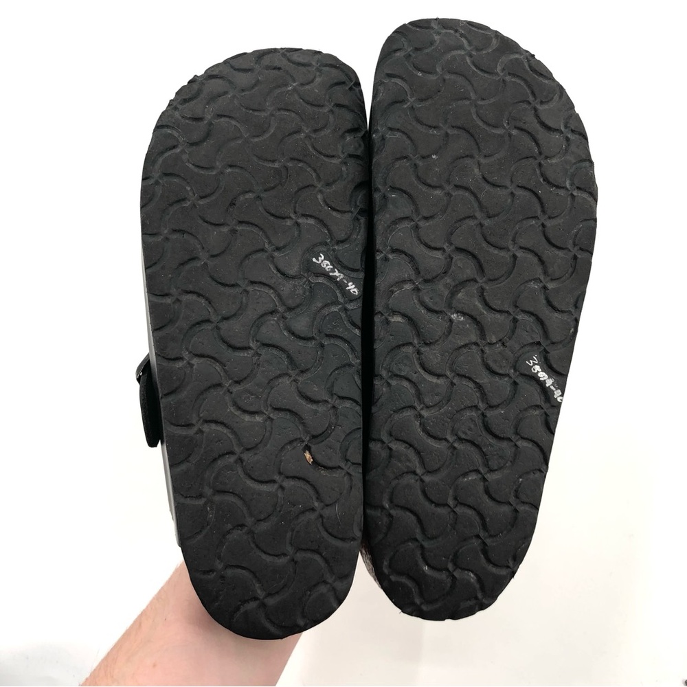 BIRKENSTOCK Boston Clog Smooth Black Leather 41 Slip On Comfort 10-10.5 Classic - Picture 9 of 14